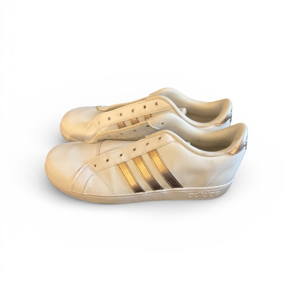 Adidas White and Rose Gold Sneakers - Picture 2 of 5